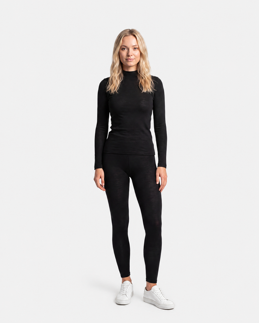 Chiara Knit Longsleeve - Black Caviar