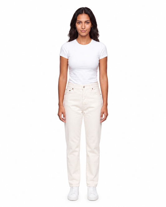 US 3 Womens Slim - Bright White
