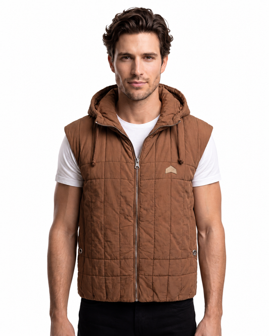 Kelly Padded Vest - Oak