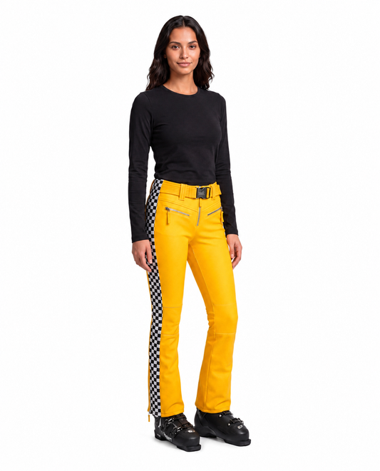 Tiby Ski Pants Racing - Yellow