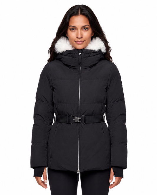 Dominique Ski Jacket Fur - Black