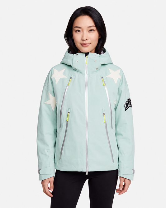 Neon Star Jacket - Mint Ice