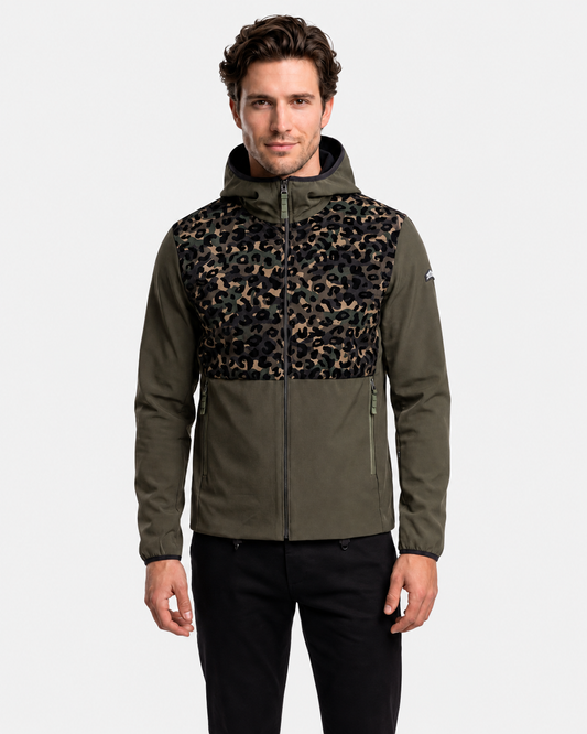 Lagalp Soft Shell Jacket Print - Army Green