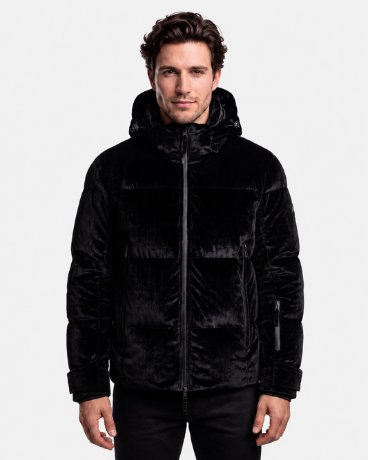 Everett Ski Jacket Velvet - Black