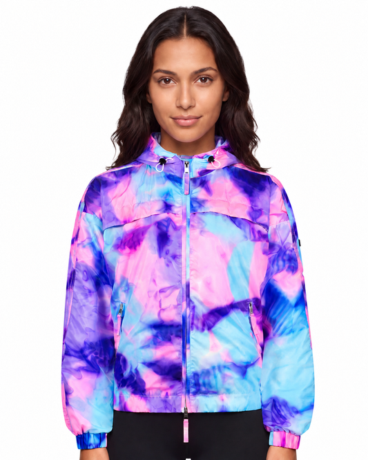 KIM JACKET PRINT - Disco Pink