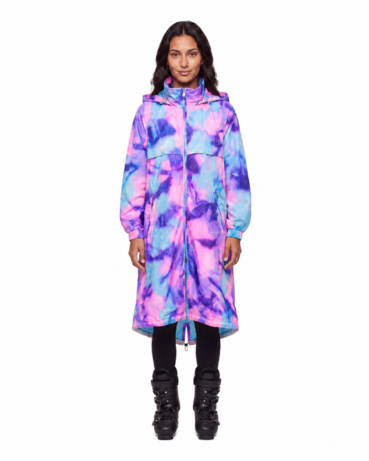 CARRIE COAT PRINT - Disco Pink