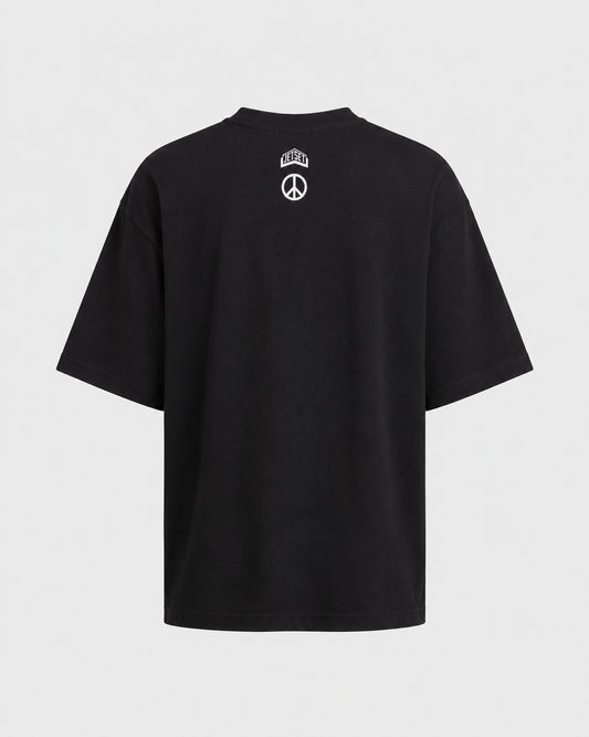 Jetset PEACE T-Shirt - Black