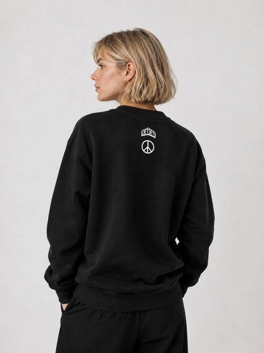 Jetset PEACE Sweater - Black