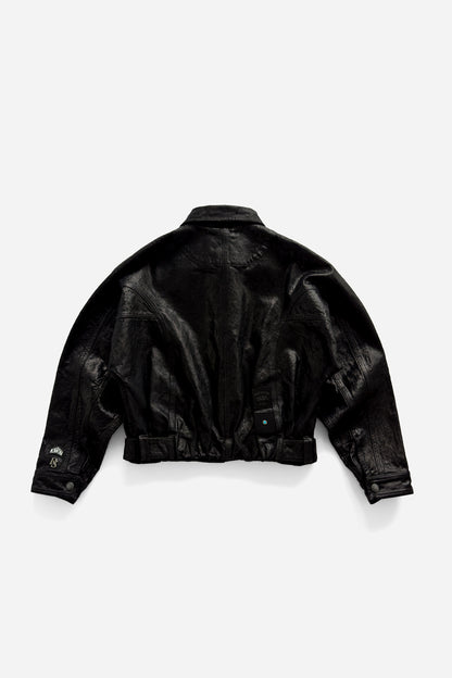 Sculpt DS Leather Look Jacket - Black Caviar