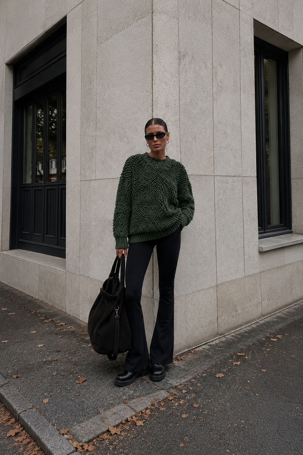 Federica Crewneck Sweater - Cedar