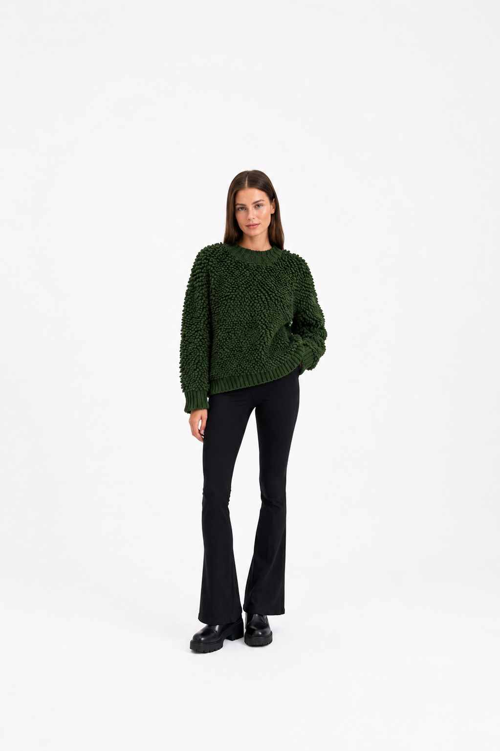 Federica Crewneck Sweater - Cedar