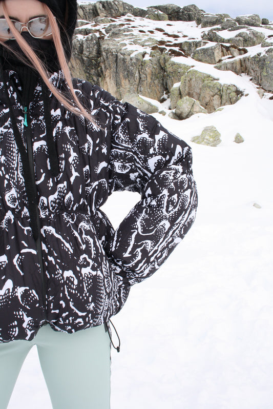 Giacca a vento Halo con stampa - AOP Serpentis Black
