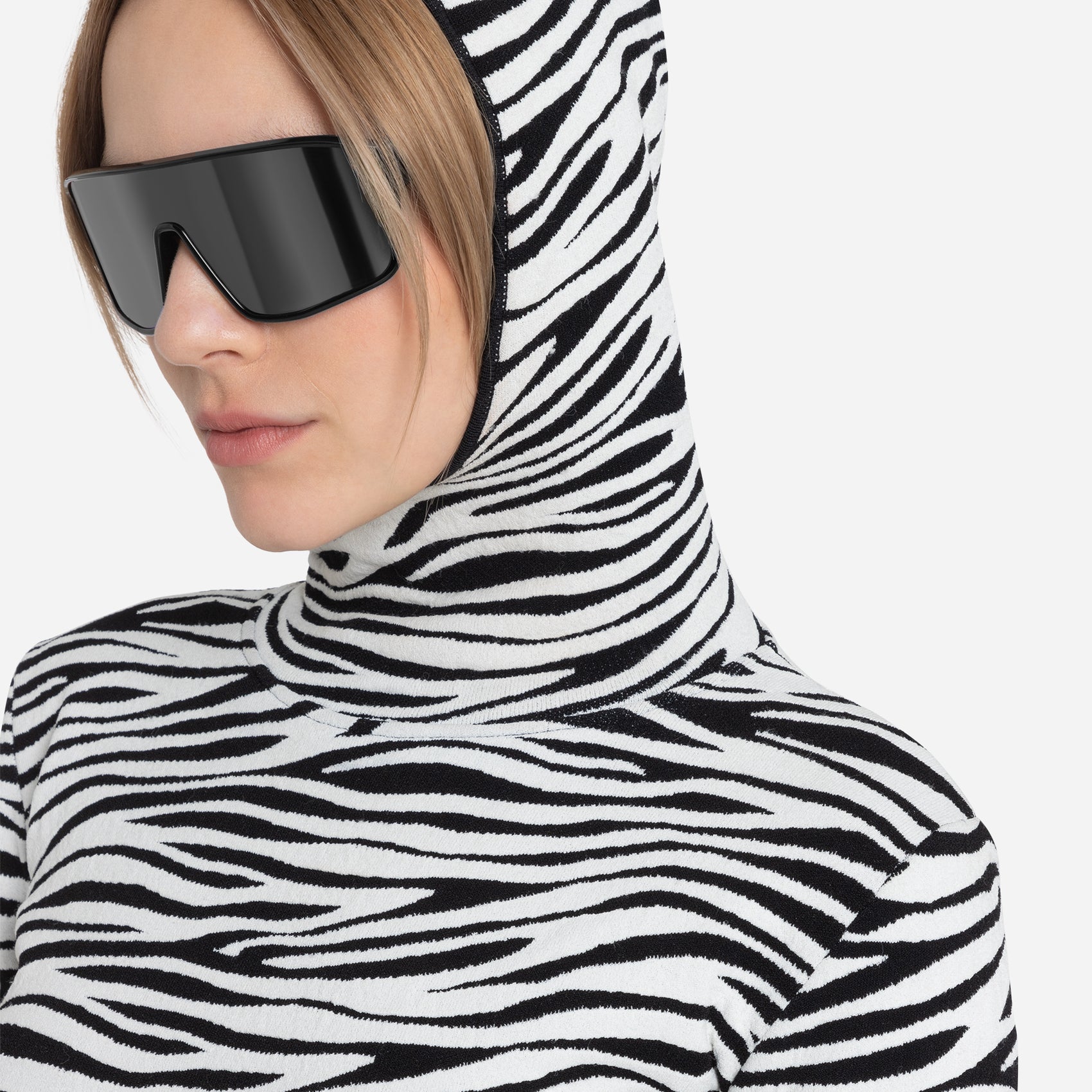 Zoey Cap Turtleneck Sweater