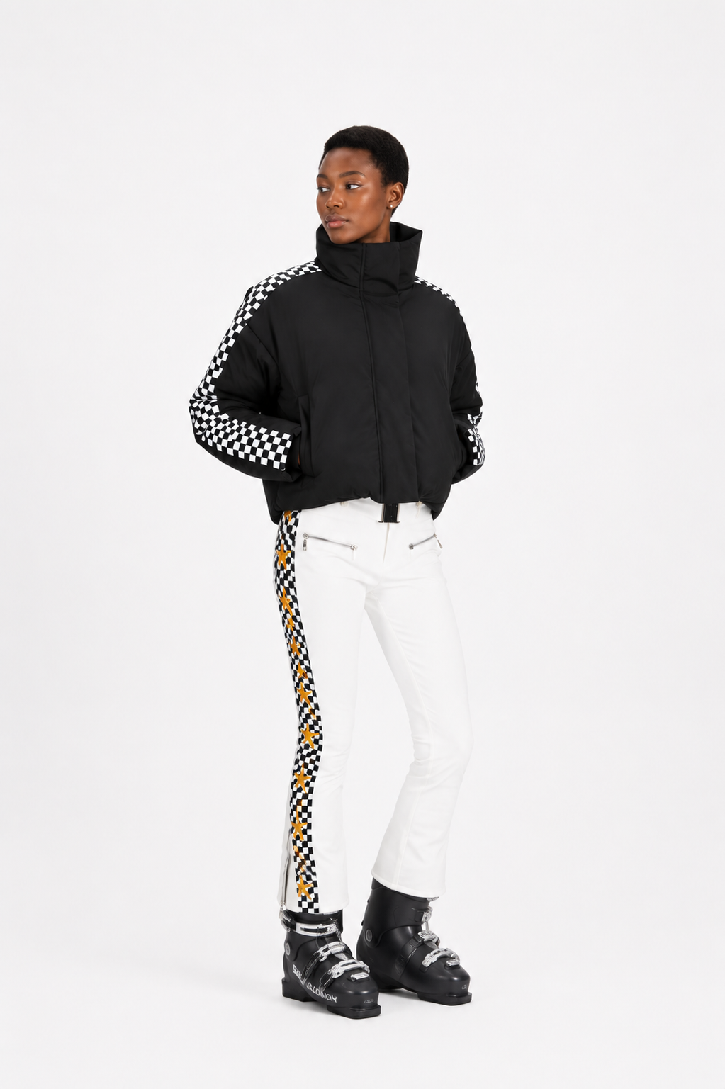 Michèle Ski Jacket Racing - Black