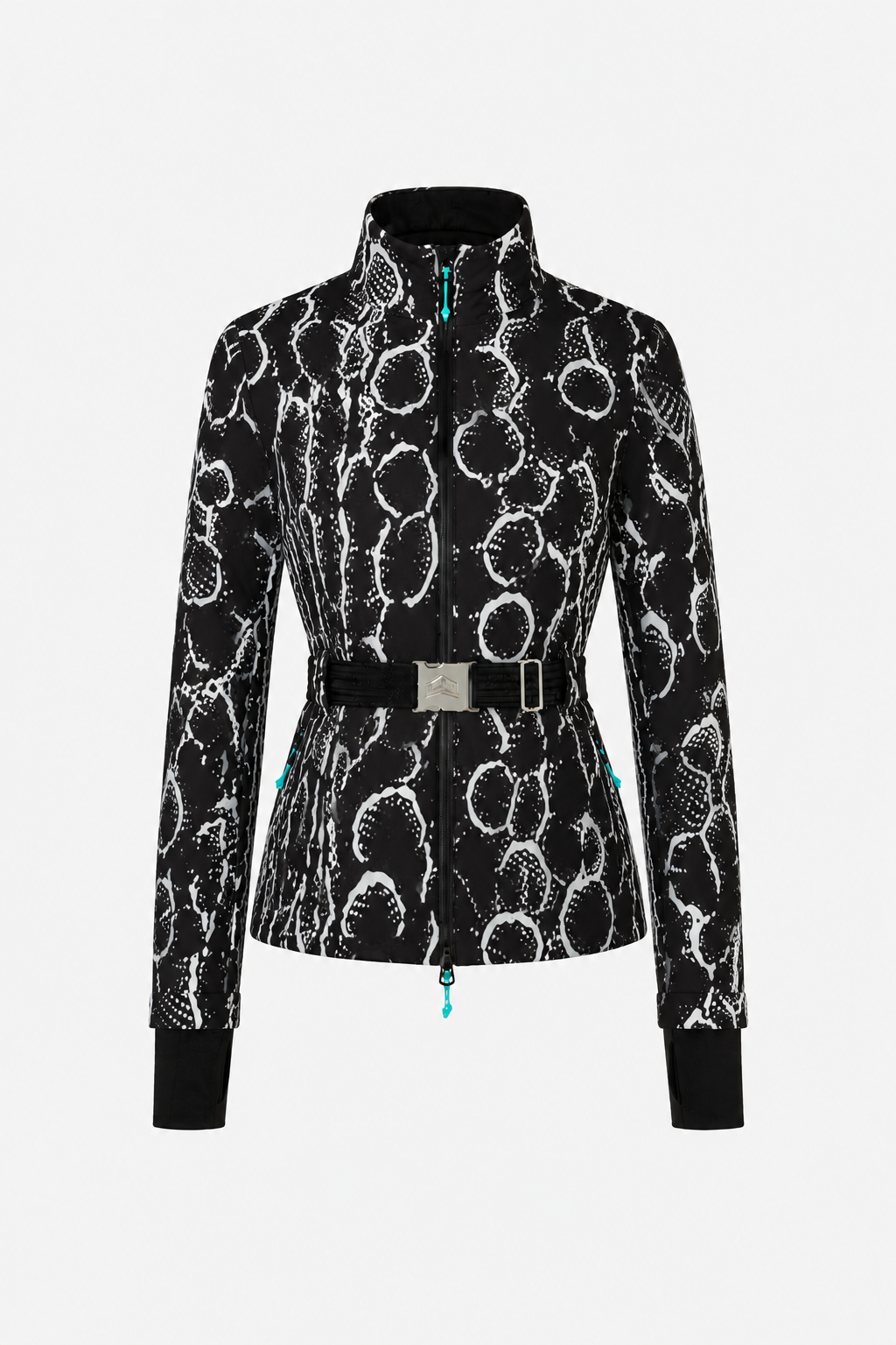 Tiby Flash Ski Jacket Print - AOP Serpentis Black