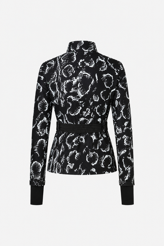 Tiby Flash Ski Jacket Print - AOP Serpentis Black