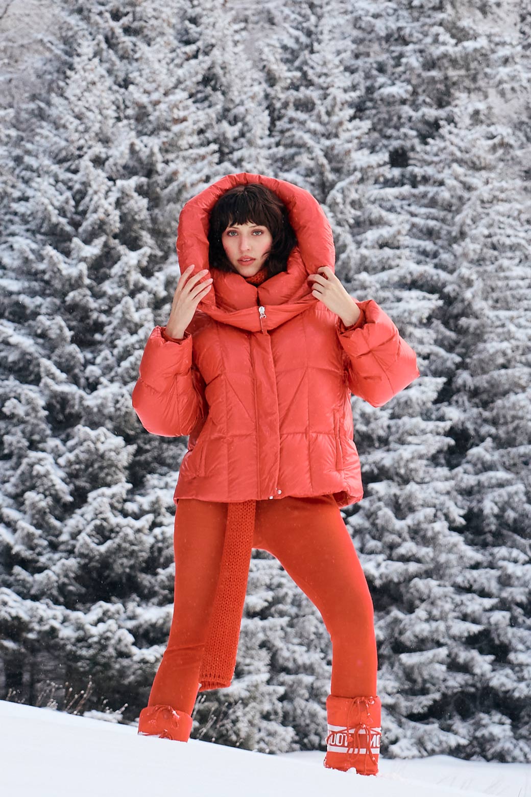 Lella City Down Jacket - Red