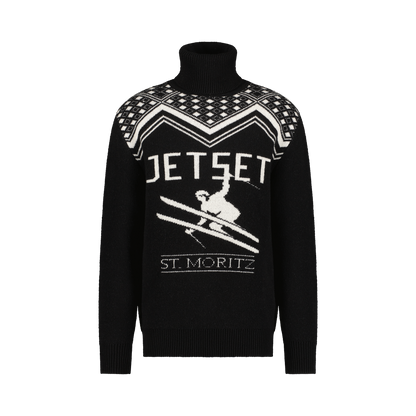 Rollkragenpullover aus Skiwolle